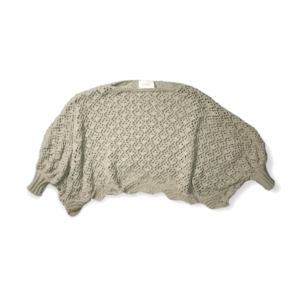 Jessica Simpson X Small Dolman Sleeve Knit Sweater Grey Short Sleeve Sweater